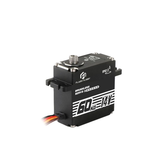 Hot Sales Flashhobby M60BHW Waterproof 60kg Large Torque 14V Digital Brushless Micro Servo Motor for RC Car RC Plane